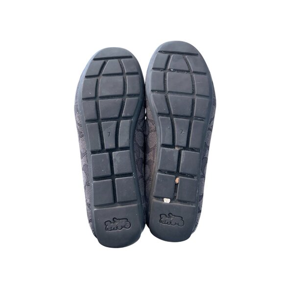 Coach Moira Signature Loafer Black with Charms Size 7 - Picture 7 of 8